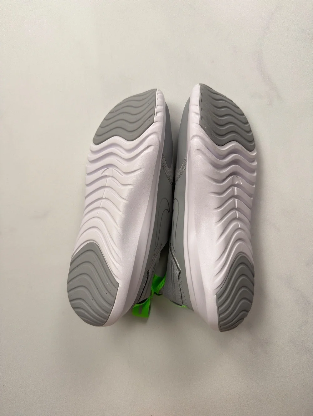 Nike Slip-On Flex Runners Sneakers Gray Green Athletic Casual - Boys 7Y
